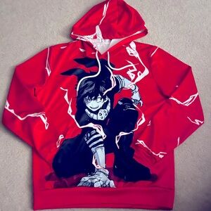 Anime My Hero Academia Hoodie Adult Deku Bakugou Katsuki 3D Printed